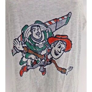 Womens gray tank top toy story woody and buzz size MED